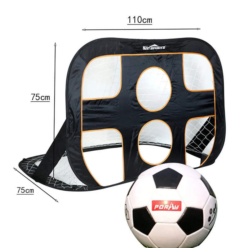 Portería de fútbol plegable, portería de fútbol con bolsa de transporte para exteriores