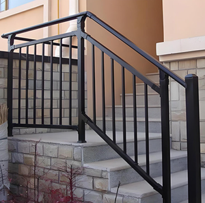 Moderne Balustrade und Handlauf im Freien mit einfach zu installieren dem Metall geländer Treppen geländer für die Villa - Product Image 3