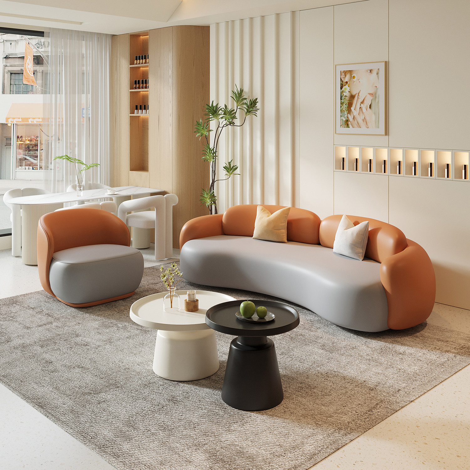 Sofa 2m coffee table k20 chair