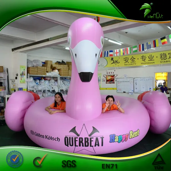 गर्म बेच विशाल गुलाबी राजहंस कस्टम राजहंस पूल फ्लोट Inflatable