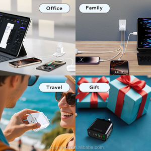 25W 2A+2C Fast Charger QC3.0 4-Port USB C Type C PD Wall Charger Smart Phone Portable Travel Fast Charger EU <strong>US</strong> UK <strong>AU</strong> <strong>Plug</strong> - Product Image 5