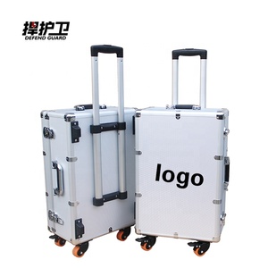 可定制OEM存储工具盒铝合金手推车，带EVA泡沫内轮飞行盒安全塑料材料 - Product Image 3