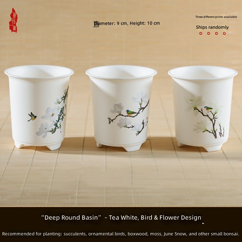 white-mouth diameter 9 cm-height 10 cm