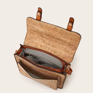 حقيبة يد نسائية جديدة بسعة كبيرة على الطراز العرقي الرجعية ، حقيبة يد كروس بكتف لإغلاق السوستة - Product Image 4