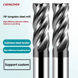 CNC makineleri için özelleştirilebilir parmak freze paslanmaz çelik kesme doğrudan fabrika tedarikçisi OEM karbür burun freze kesiciler - Product Image 3