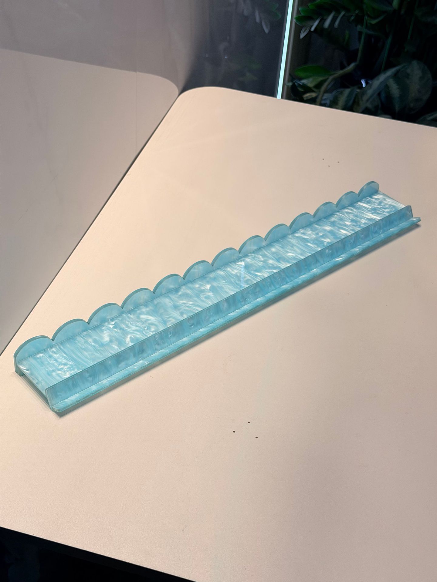 20in Blue Pearlescent mahjong racks(4 pc)