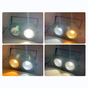 İki gözler yanıp sönen ışıklar Modern yüksek kalite Dmx512 COB 2 gözler * 100W RGB 2in1 Led Dj disko Cob şerit işık sahne ışık sistemi - Product Image 5