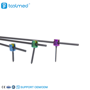 Batang tulang belakang <span class=keywords><strong>Titanium</strong></span> dokter hewan, implan ortopedi bersertifikasi ISO 13485 untuk operasi tulang belakang anjing/Kucing/kuda - Product Image 2