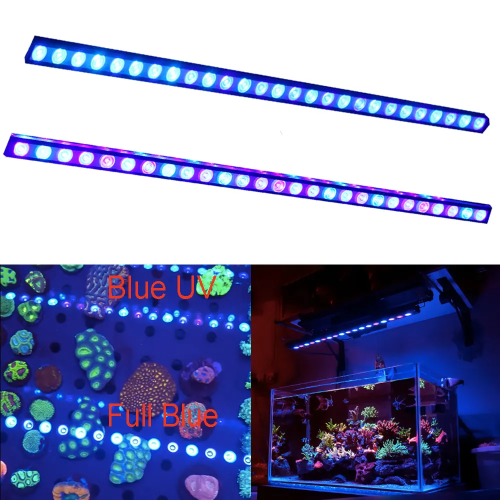 Striscia di luce per acquario a LED impermeabile IP65 54W 81W 108W LED Bar Light Reef Coral Plant lampada per acquario crescita illuminazione per serra