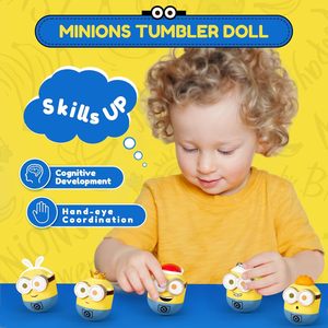 Minionlar ve dondurulmuş Action Figure Mini woadults için Despicable Me PVC tahsil yetişkinler ve çocuklar ev dekor gizem masası kutusu - Product Image 3