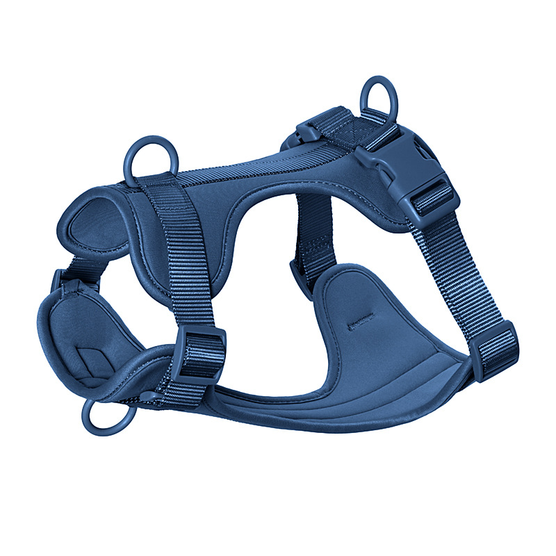 Sapphire-blue chest harness