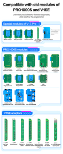 JC V1S Pro Programmer Nand Flash Read Write & Format/Screen True Tone Fix per 6-14 promax BGA315 BGA110 BGA70 Test Fixture - Product Image 6