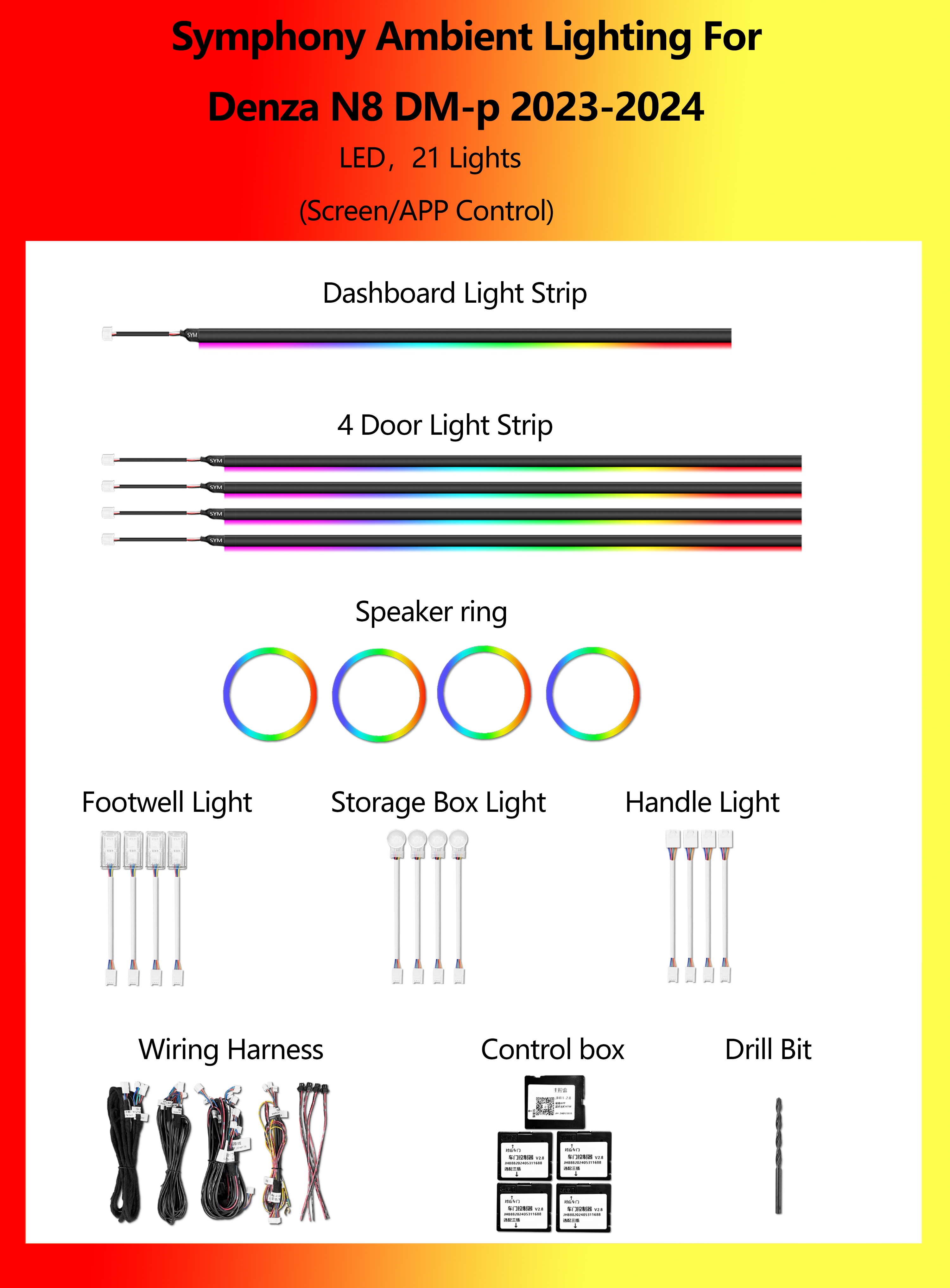 Denza N8 DM-p Symphonie 21 Lumières
