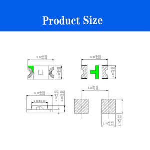 Ters programlama vurgu 1206 mavi ışık 460-indicator nm SMD LED çip gösterge ışığı için - Product Image 4