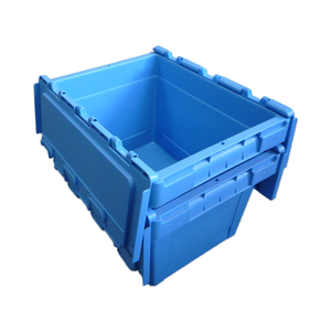 Contenedor de tapa adjunto de PP anidable para almacenamiento de comestibles Rotación de movimiento y apilamiento para transferencia logística y almacenamiento de contenedores - Product Image 6