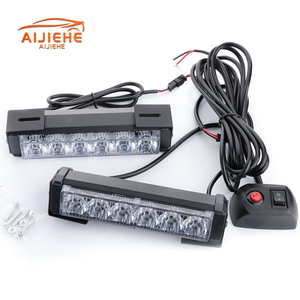 6 LED su geçirmez LED 12V flaş uyarı led'i araba ve motosiklet strobe bir iki LED uyarı ışıkları - Product Image 1