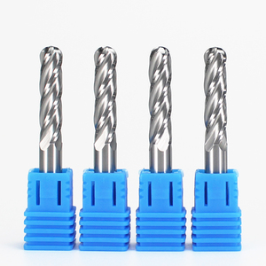 CNC 55 derece Tungsten çelik alaşım dört kenar freze kesicisi 100mm uzun frezeler 1/2 "R6 karbür 4 flüt kafalı matkap ucu End Mill - Product Image 1