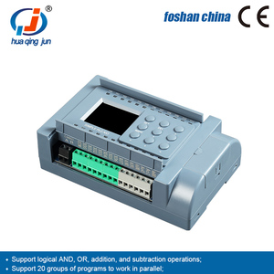 Huaqingjun 8DI 8DO uscita relè PLC ingressi analogici spunti 0-10V RS485 Modbus RTU WIFI App per telefono programmabile PLC per l'automazione