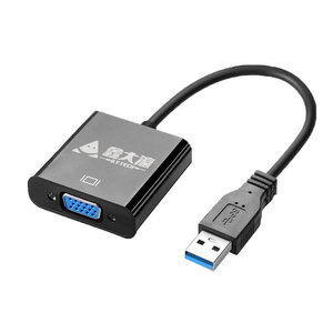 USB to <strong>VGA</strong> High-definition Connection Cable USB 3.0 to <strong>VGA</strong> Computer Monitor Screen Interactive Adapter Cable