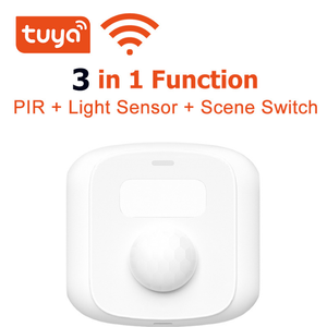 Tuya-Sensor de movimiento PIR 3 en 1, Detector de luz, alarma de seguridad, funciona con APP Smart Life, WiFi, ZigBee - Product Image 6