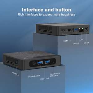 Mini PC New 11th Generation Intel Core i5 i7 4C/8T <strong>Processor</strong> Win 11 Pro Mini <strong>Computer</strong> with 2*DP 2*HD-MI 2*LAN 3*USB3.2 Type C - Product Image 3
