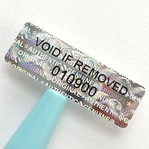 Etiqueta de código QR de seguridad personalizada, etiqueta holográfica, microtexto/códigos QR con pegatina de número de serie - Product Image 4