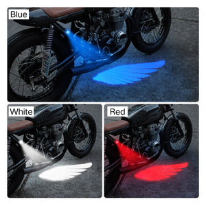 Motosiklet modifikasyon Premium aydınlatma sistemi için en popüler su geçirmez melek kanat LED projeksiyon ışığı - Product Image 6