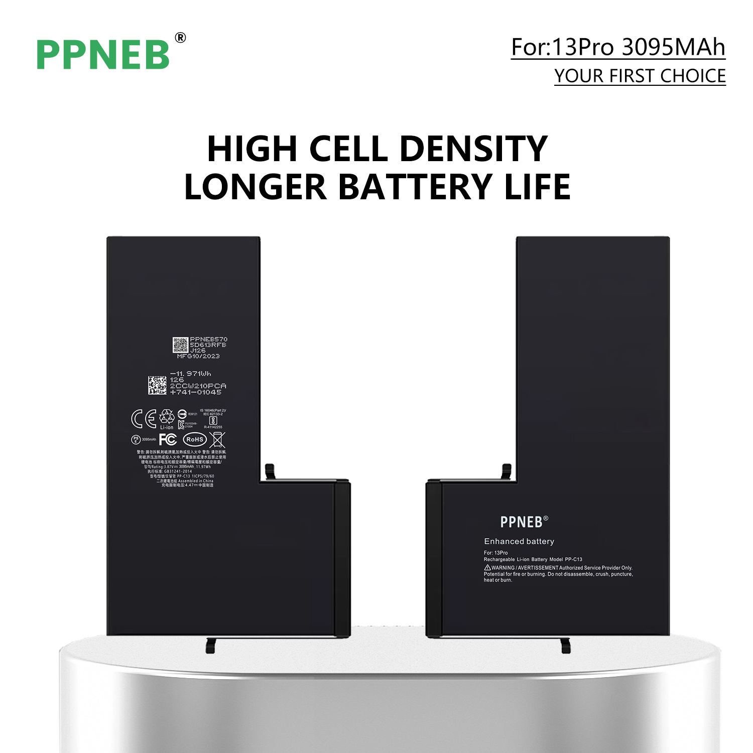 For iPhone 13Pro 3000mAh