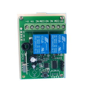 Taidacent Control remoto Rf 433mhz 315mhz fijo de aprendizaje 2CH 5V 12V 24V DC inalámbrico de relé módulo receptor - Product Image 4
