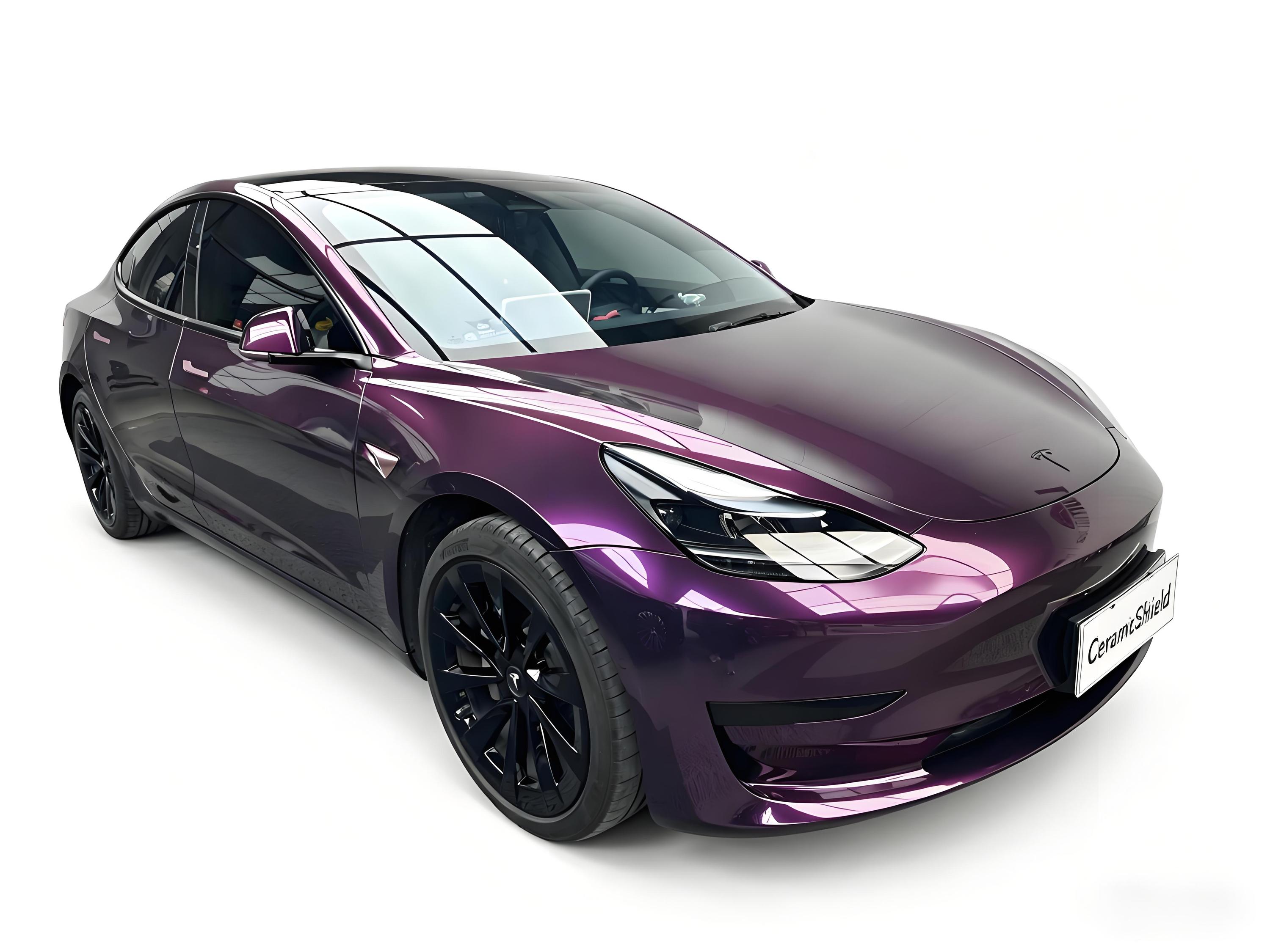 PET Chrome Mat Métallisé Satiné Violet Sibérien