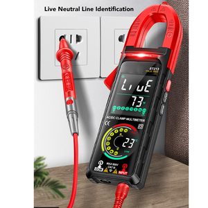 Medidor de pinza digital ST213, corriente CC/CA, 6000 recuentos, 400A multímetro de Amp, probador de voltaje de pantalla a Color grande, coche Hz NCV Ohm-Rojo - Product Image 6