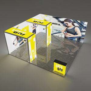 JiongChang Custom Advertising Led Fabric Back Wall Tool-Free Seg Backdrop Foldable Light Box for Trade Show Exhibition - Product Image 1