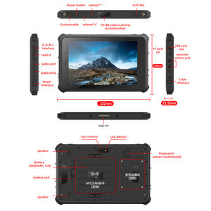 8 Inch IP67 Waterproof Industrial Fanless <strong>Computer</strong> All-in-One Rugged Tablet PC Capacitive Resistance <strong>Embedded</strong> Touch Screen Panel - Product Image 5