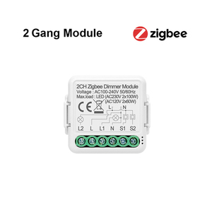 Tuya DIYミニZigbee 2チャンネル調光スイッチライトモジュール音声制御 - Product Image 3