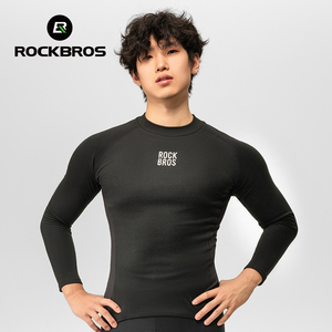 Áo giữ nhiệt ROCKBROS dành cho nam, mùa đông, chất liệu lông cừu, thể thao ngoài trời, tay dài, áo lót thể thao đạp xe, áo giữ nhiệt, áo đạp xe giữ ấm - Product Image 4