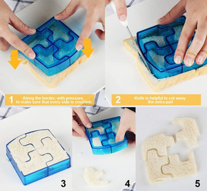 in Stock Kids Sandwich Maker <strong>Set</strong> with Crust Cutter Plastic Bread Cutter and Cookie Cutters for Young Bakers - Product Image 5