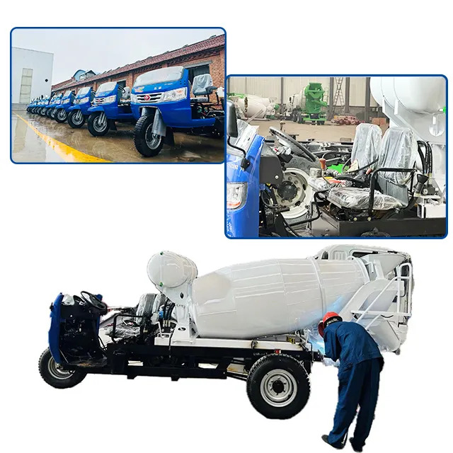 Truck Mounted Concrete Mixer Truck Self Loading Ready Mix Transport Truck Customized Mixing Mixer