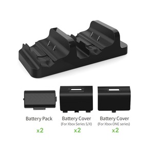 Kablosuz denetleyici çift şarj çift şarj edilebilir pil şarj kiti paketi X1 şarj tabanı Dock Xbox One Slim/one X - Product Image 5