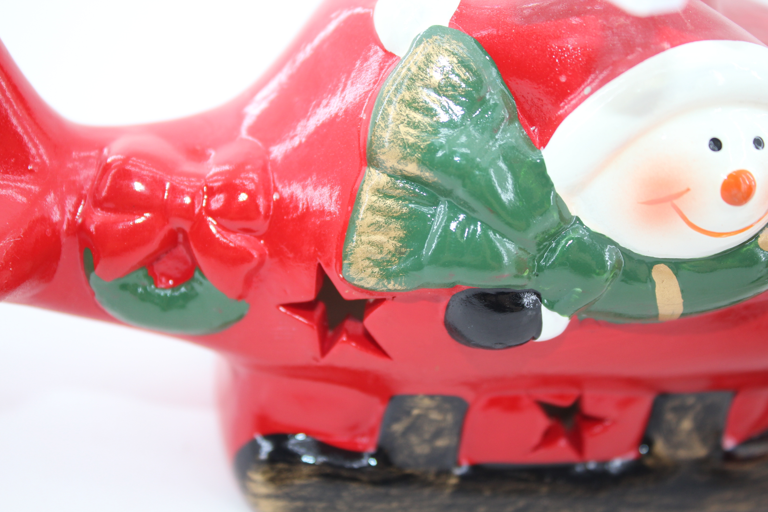 Christmas Santa Sitting Red Plane Decoration Figurine Classic Holiday Ornament gifts collection