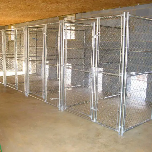مصنع رخيصة الثمن في الهواء الطلق الكلب القلم سلسلة ربط السور منزل كبير الكلب قفص بيوت الكلاب