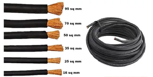 工場サプライヤー16mm 35mm 70mmネオプレンラバーフレキシブル100% 銅アークラバー100% 銅電気ケーブルザンビア