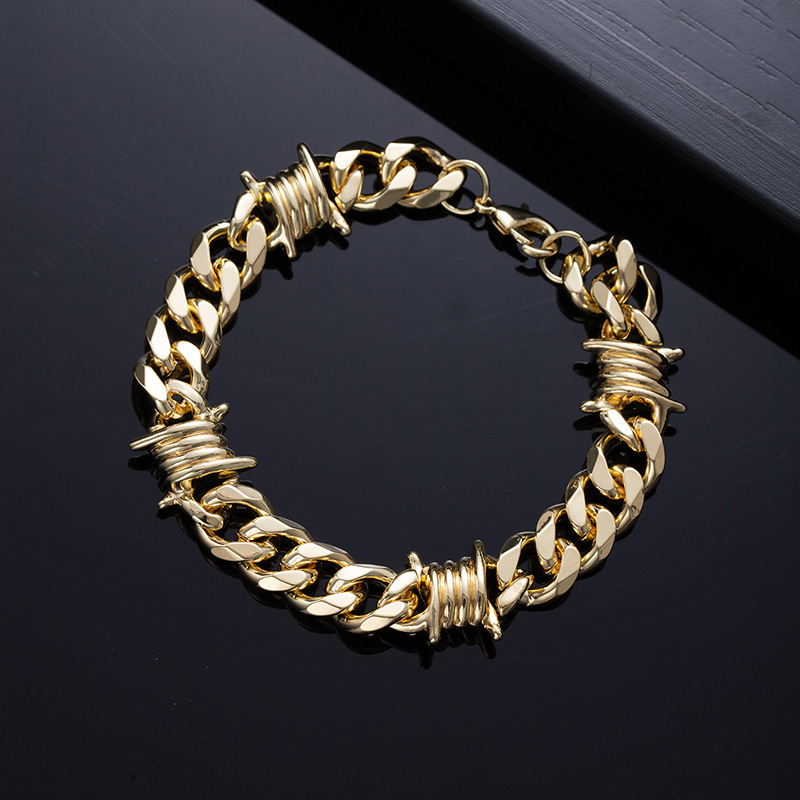 L342-1 gold bracelet 22cm