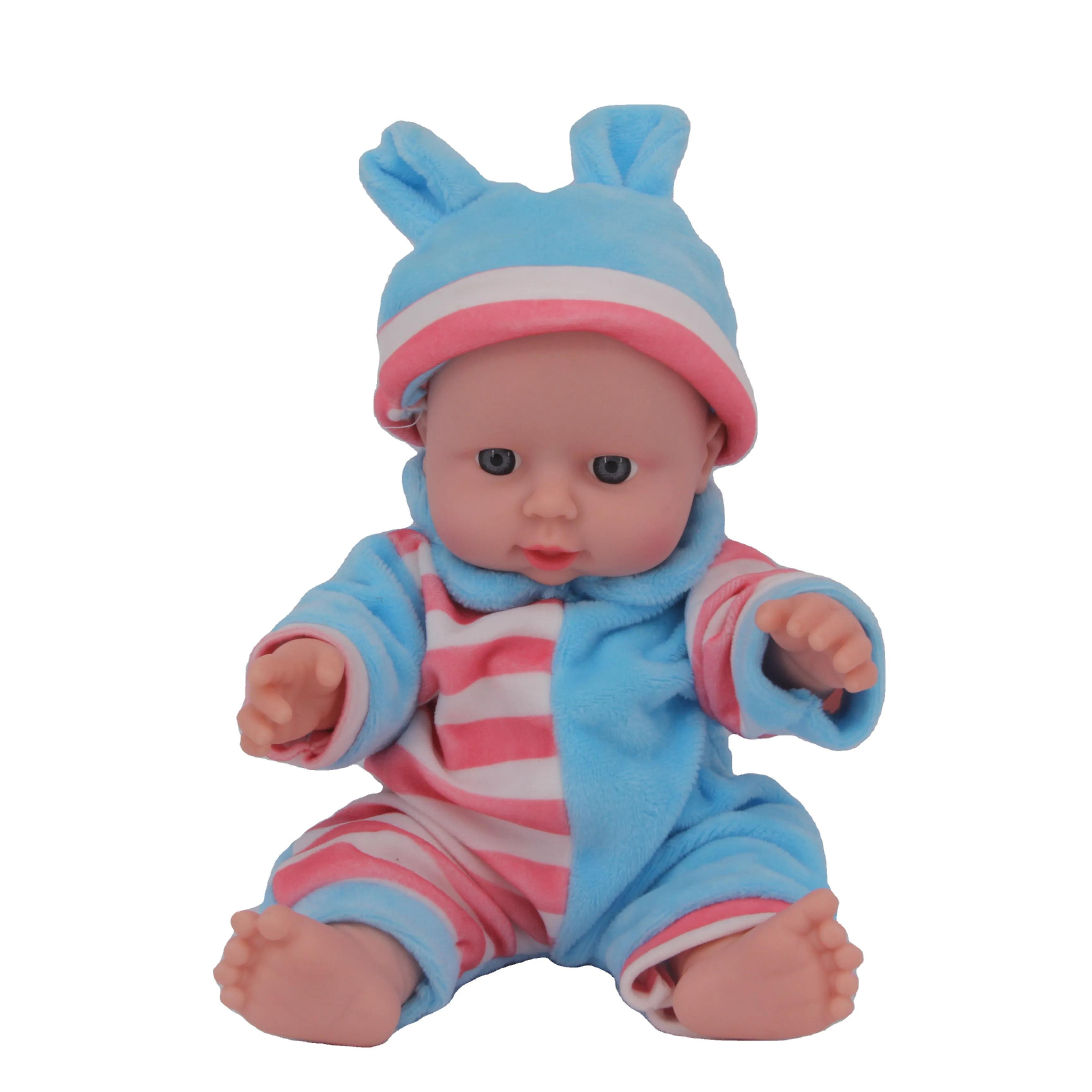 Fornecimento direto da fábrica boneca de moda bebê reborn de plástico de vinil de 12 polegadas