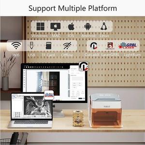 Mini beiliegende Laser gravur maschine Leder für Tasse Acryl Klein unternehmen automatische Diode rotierende Laser gravur maschine - Product Image 2