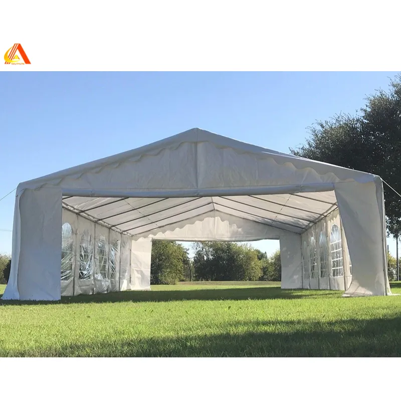 خيمة مناسبات الزفاف بغطاء أبيض على شكل حرف A خيمة للإقامة في المعارض خيمة مصنوعة من الصلب عالي الجودة للإيجار