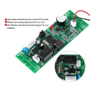 Boland yeni kapı aksesuarları 125khz DC <span class=keywords><strong>9</strong></span>-12V okuyucu modülü gömülü kontrol panosu erişim denetleyicisi için <span class=keywords><strong>9</strong></span>-12V 2000 kullanıcı kapasitesi
