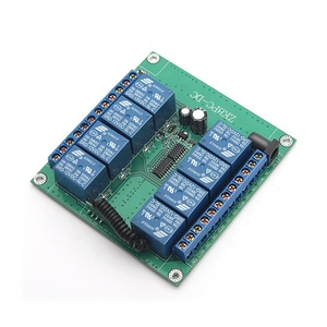 12V ממסר מרחוק מתג 8 ערוץ ממסר מודול 433Mhz מקלט עבור אורות תקרת מאוורר מוסך דלת פותחן שער רכב & יותר