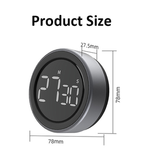 Display a LED piccolo Mini Timer magnetico digitale circolare magnetico LED conto alla rovescia Timer da cucina digitale - Product Image 6