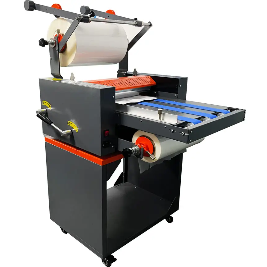 Machine à plastifier infrarouge double face 390mm plastifieuse froide et chaude a4 a3 pour la stratification de papercover