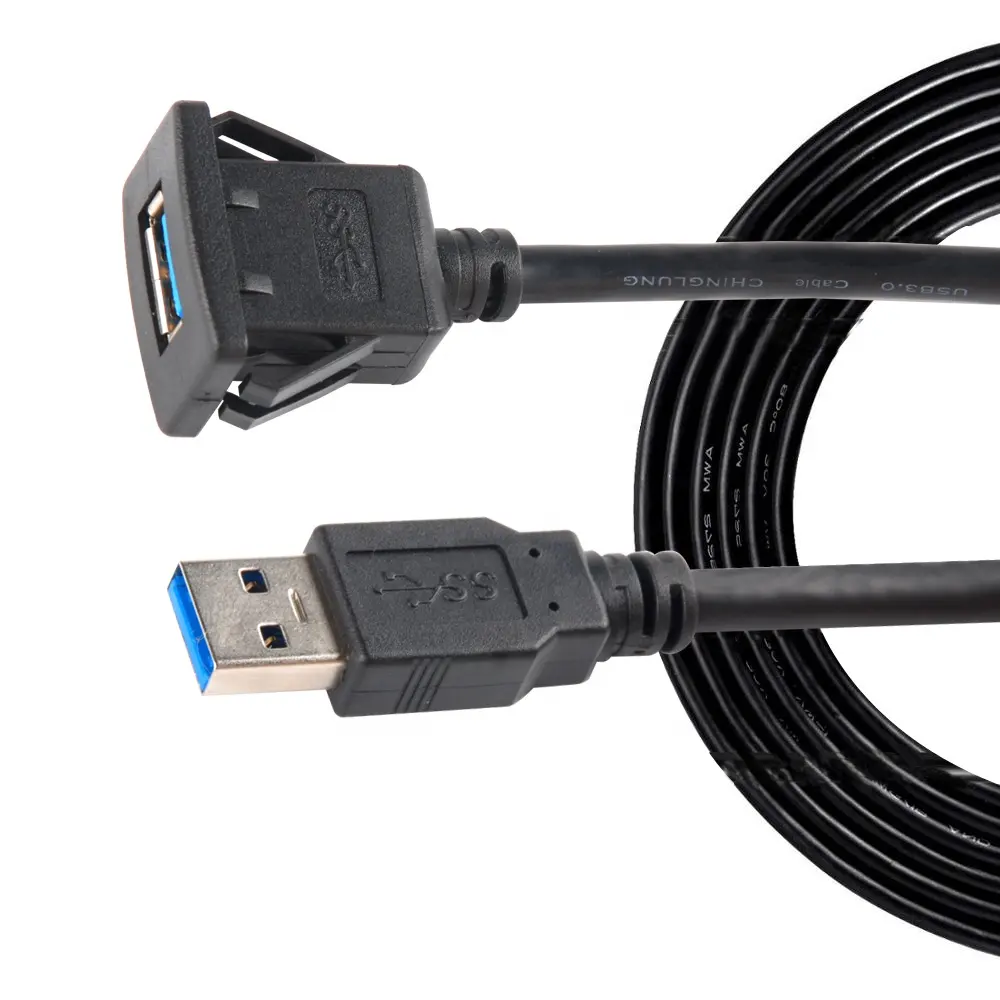 สาย Usb 3.0สำหรับรถบรรทุกรถยนต์ทางทะเล,แผง Usb เวอร์ชันสี่เหลี่ยมสำหรับผู้หญิงและผู้ชาย